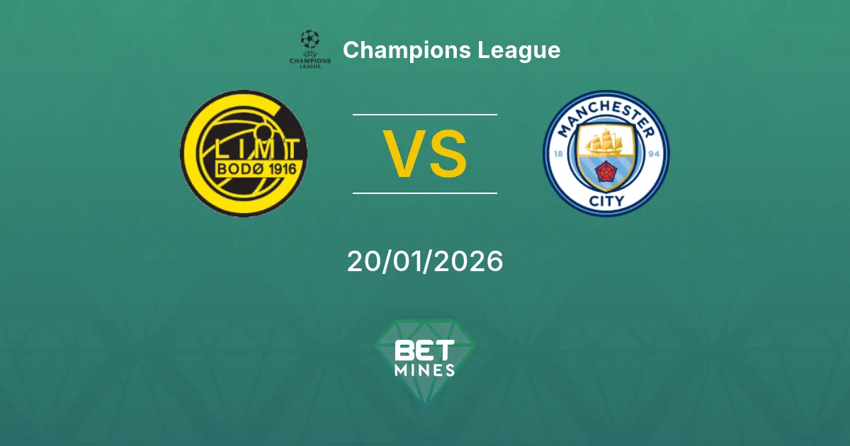 Bodø / Glimt vs Manchester City Prediction: Match Preview and Analysis | Champions League 20-01-2026