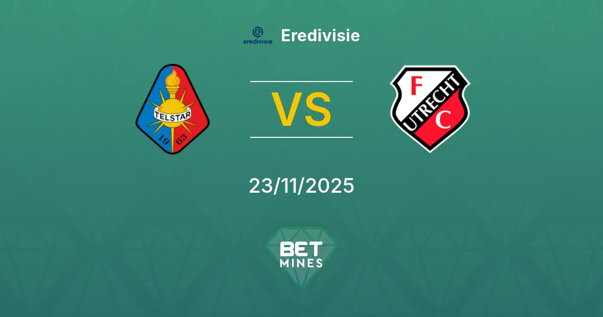 Telstar vs FC Utrecht Prediction: Match Preview and Analysis | Eredivisie 23-11-2025