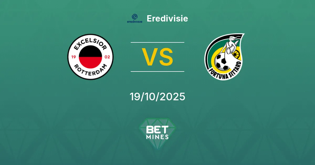 Excelsior vs Fortuna Sittard Pronostico: Anteprima e Analisi della Partita | Eredivisie 19-10-2025