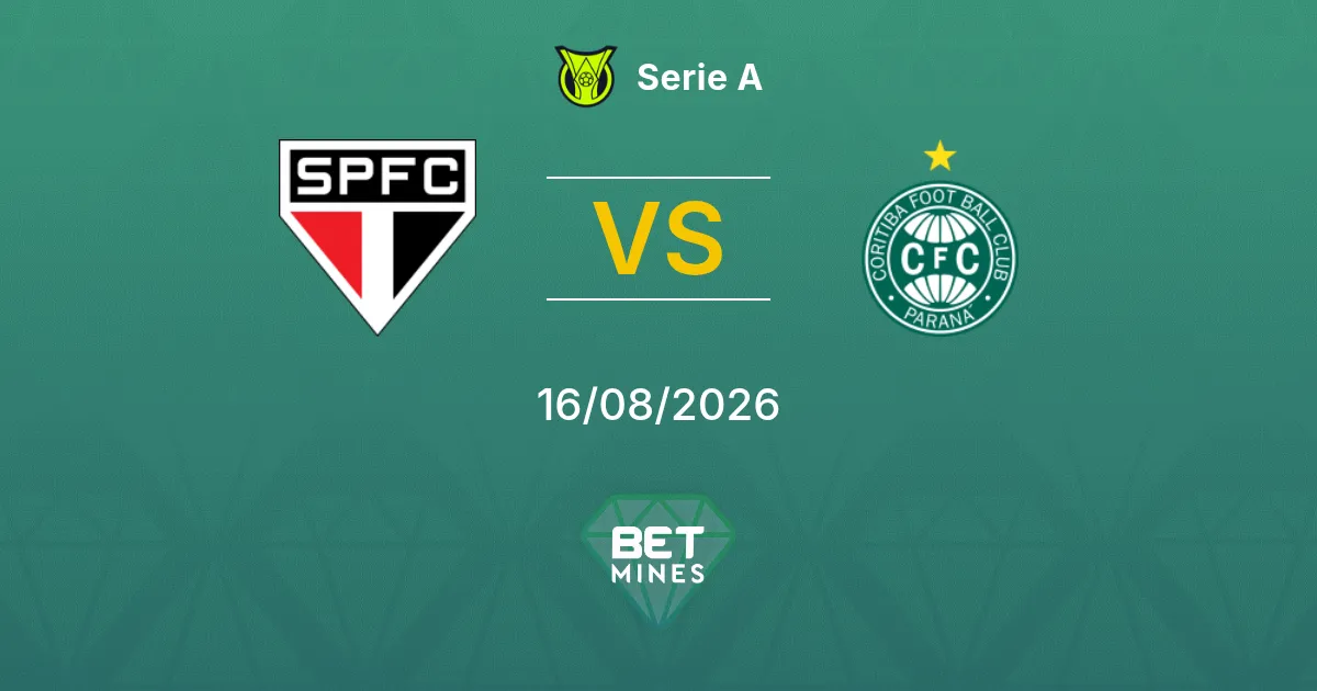 São Paulo vs Coritiba Prediction: Match Preview and Analysis | Serie A 16-08-2026