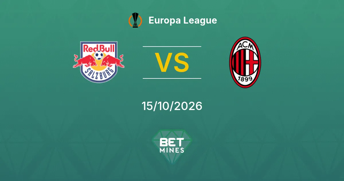 Salzburg vs AC Milan Pronóstico: previa y análisis del partido | Europa League 15-10-2026
