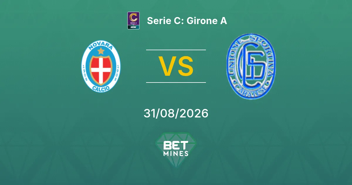 Pronóstico Novara vs Folgore Caratese: Previa y Análisis del Partido | Serie C: Girone A 31-08-2026
