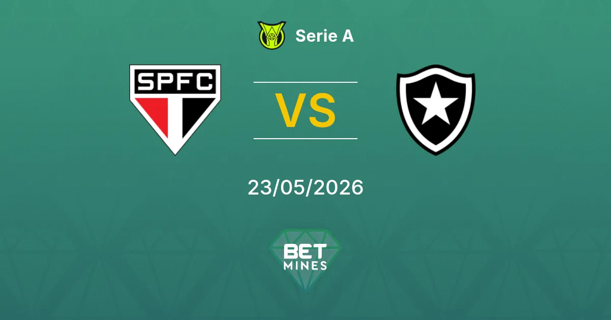 São Paulo x Botafogo Palpite: Prévia e Análise da Partida | Série A 23-05-2026