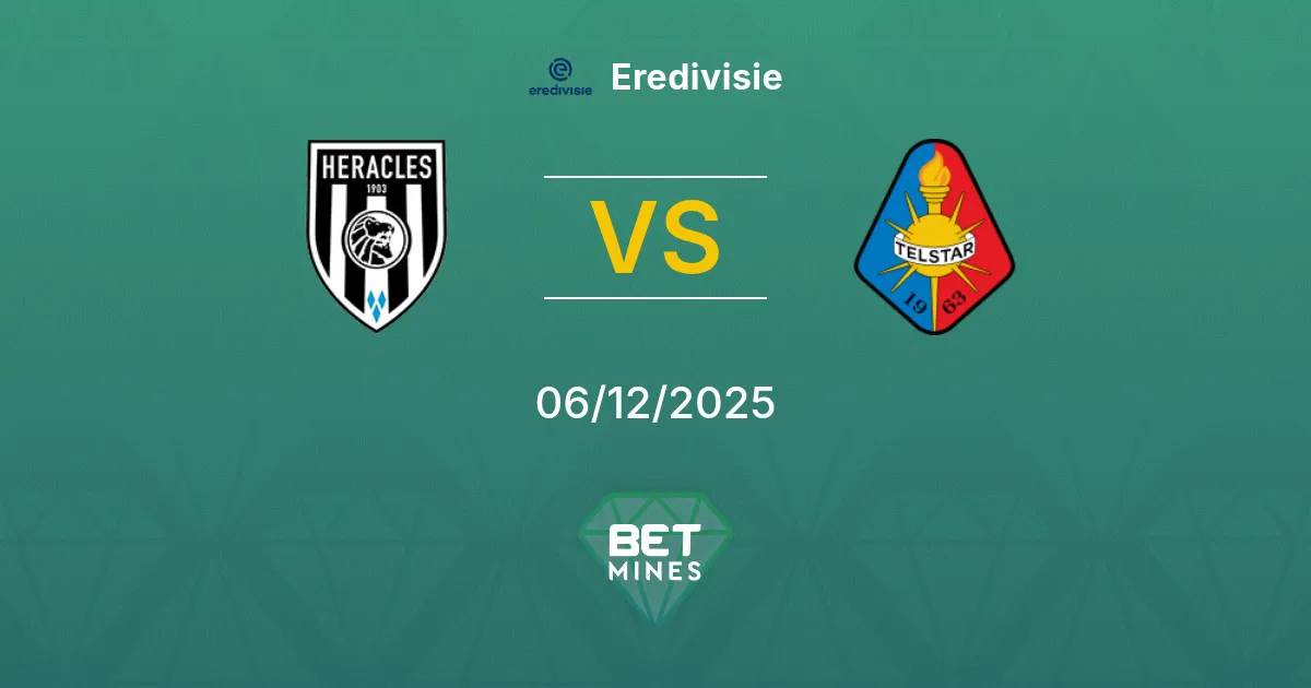 Heracles Almelo vs Telstar Prediction: Match Preview and Analysis | Eredivisie 06-12-2025