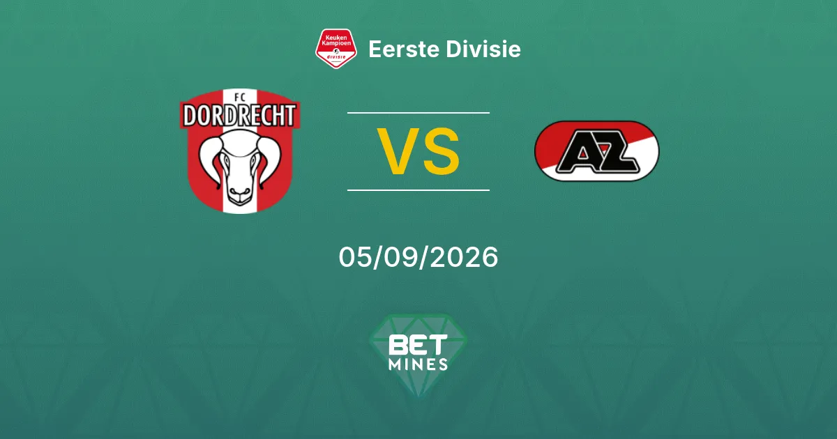 FC Dordrecht vs Jong AZ Prediction: Match Preview and Analysis | Eerste Divisie 05-09-2026