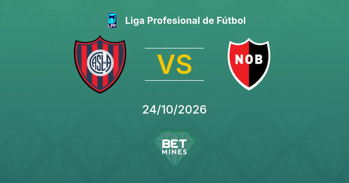 San Lorenzo x Newell's Old Boys Palpite: Prévia e análise da partida | Liga Profesional de Fútbol 24-10-2026