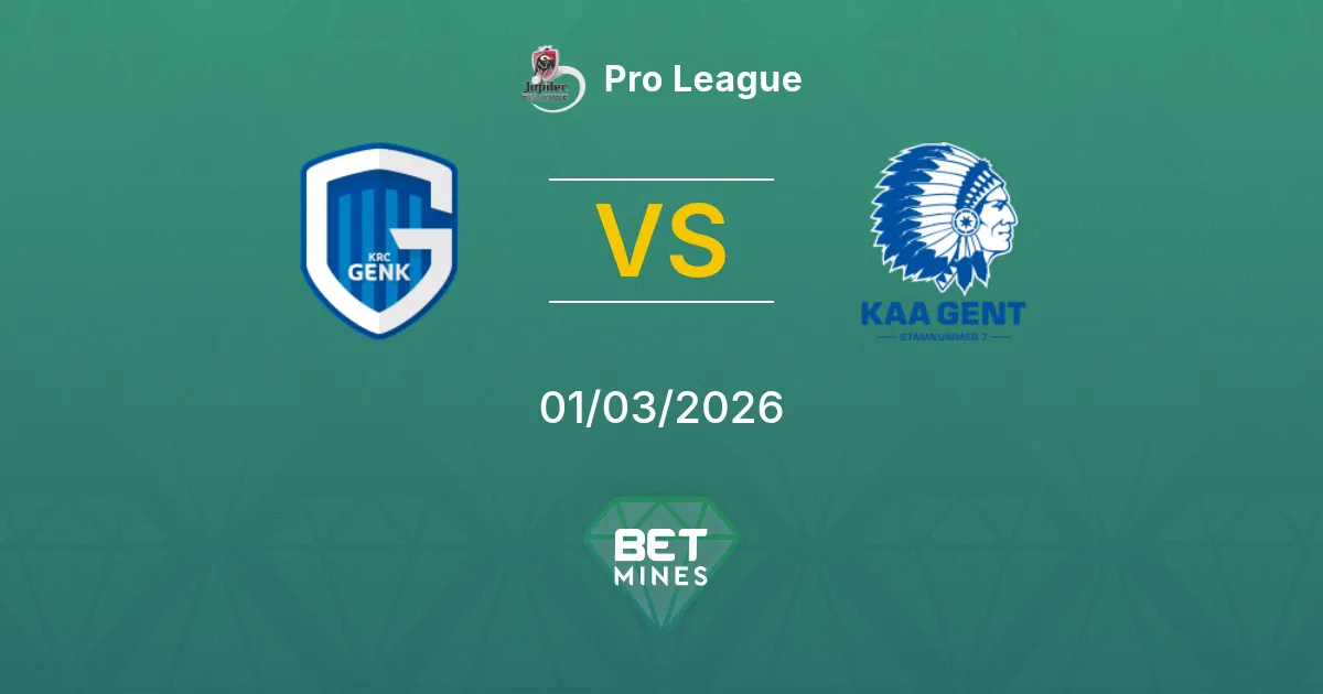 Genk vs Gent Pronostic : Aperçu et Analyse du Match | Pro League 01-03-2026