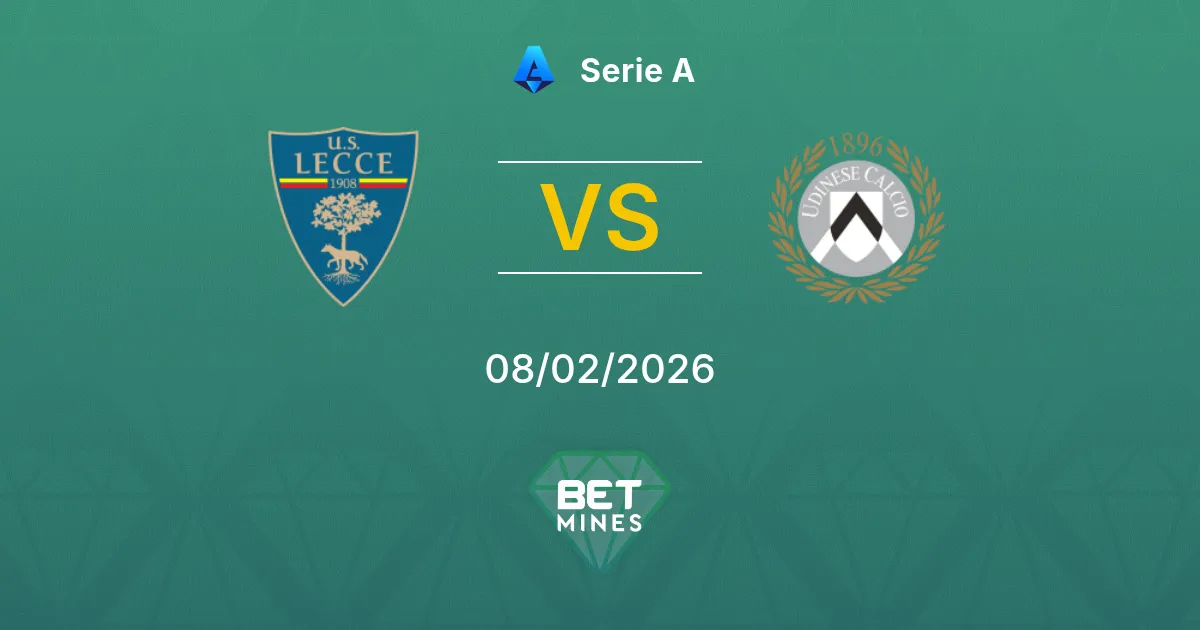 Lecce vs Udinese Prediction: Match Preview and Analysis | Serie A 08-02-2026