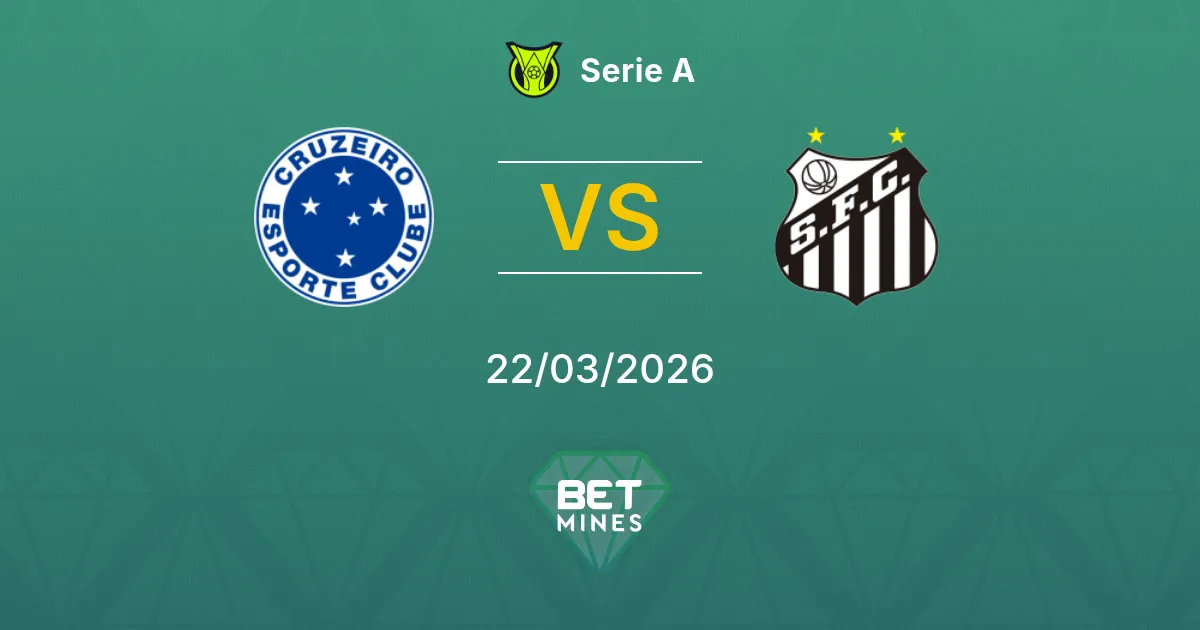 Cruzeiro vs Santos Pronostic : Aperçu et Analyse du Match | Serie A 22-03-2026