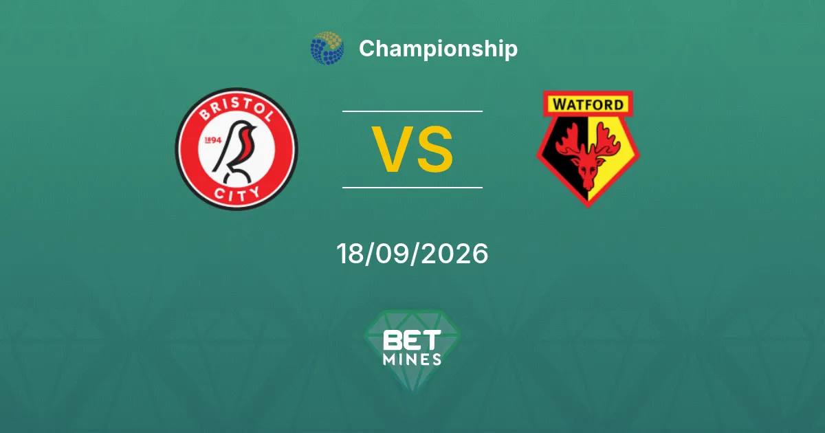 Palpite Bristol City x Watford: Prévia e Análise da Partida | Championship 18-09-2026