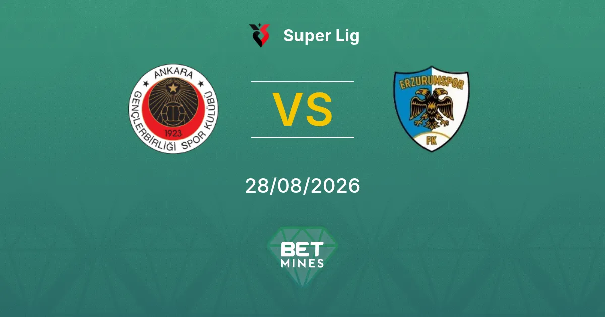 Palpite Gençlerbirliği x Erzurumspor FK: Prévia e análise da partida | Super Lig da Turquia 28-08-2026