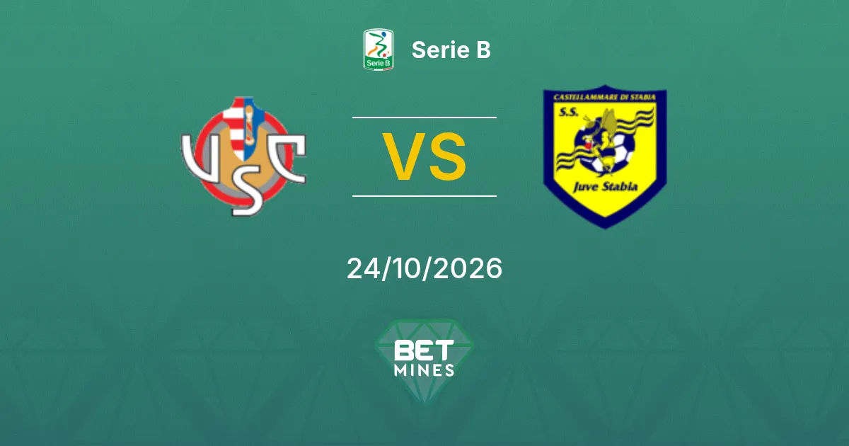 Cremonese vs Juve Stabia Pronostic : présentation et analyse du match | Serie B 24-10-2026