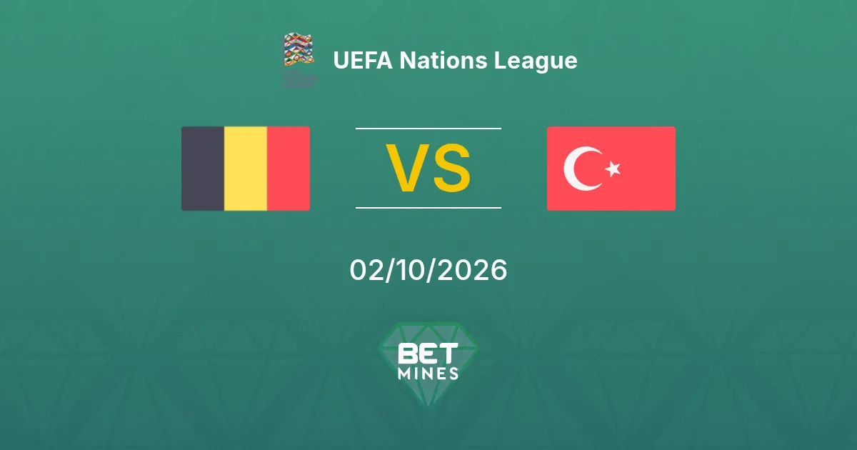 Belgium vs Türkiye Prediction: Match Preview and Analysis | UEFA Nations League 02-10-2026