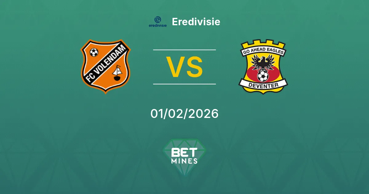 FC Volendam vs Go Ahead Eagles Prediction: Match Preview and Analysis | Eredivisie 01-02-2026