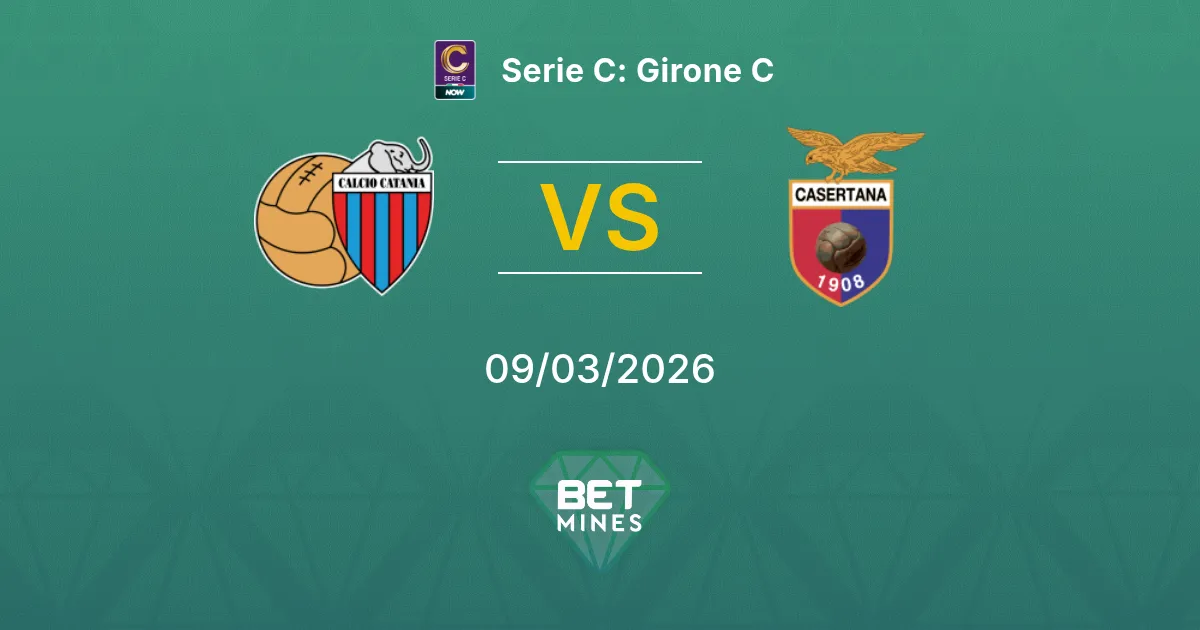 Catania x Casertana Palpite: Prévia e Análise da Partida | Serie C: Grupo C 09-03-2026