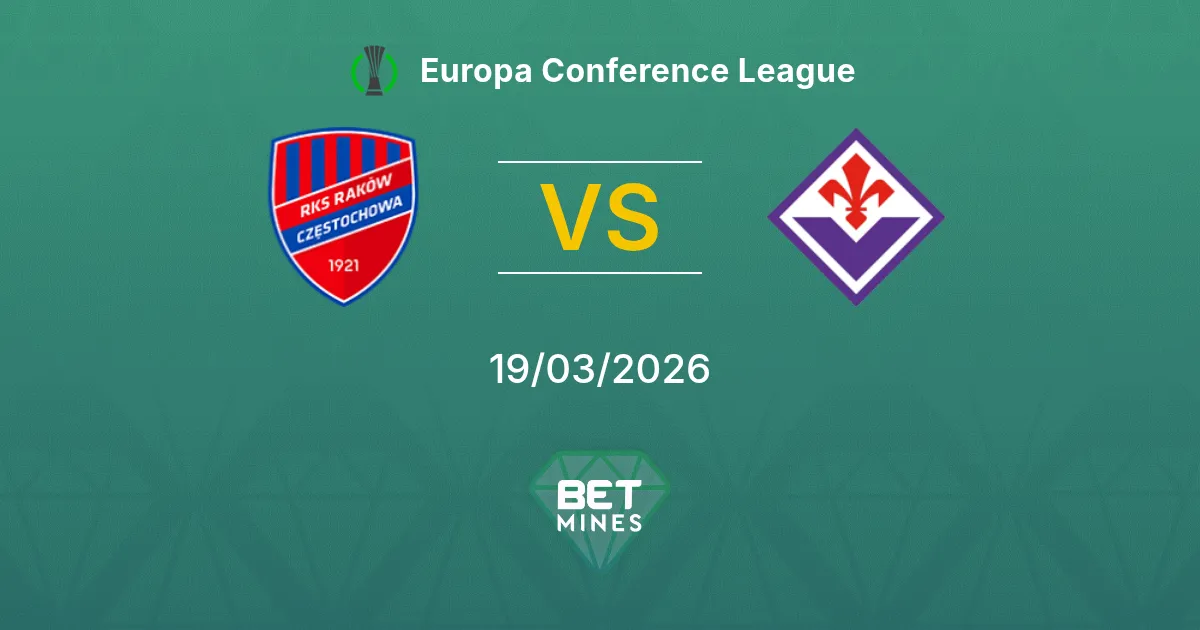 Raków Częstochowa vs Fiorentina Prediction: Match Preview and Analysis | Europa Conference League 19-03-2026