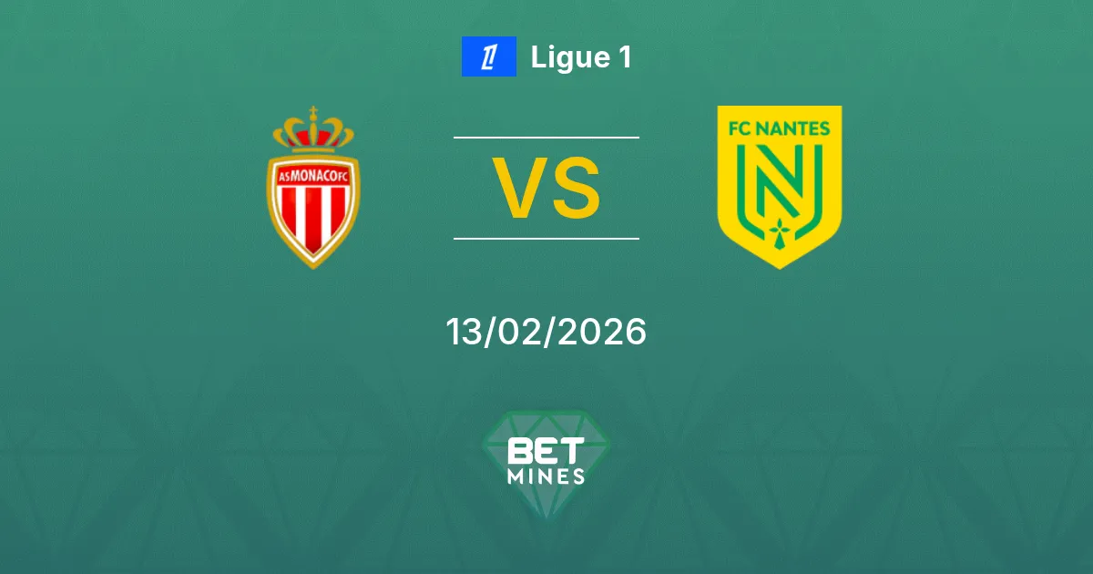 Monaco vs Nantes Prediction: Match Preview and Analysis | Ligue 1 13-02-2026