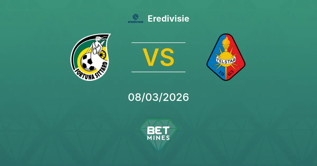 Fortuna Sittard vs Telstar Prediction: Match Preview and Analysis | Eredivisie 08-03-2026