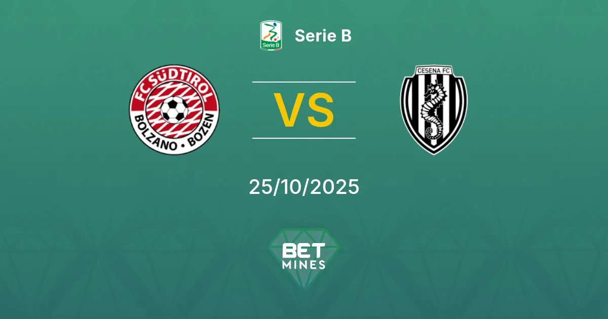 Südtirol vs Cesena Pronostico: Analisi e Anteprima della Partita | Serie B 25-10-2025
