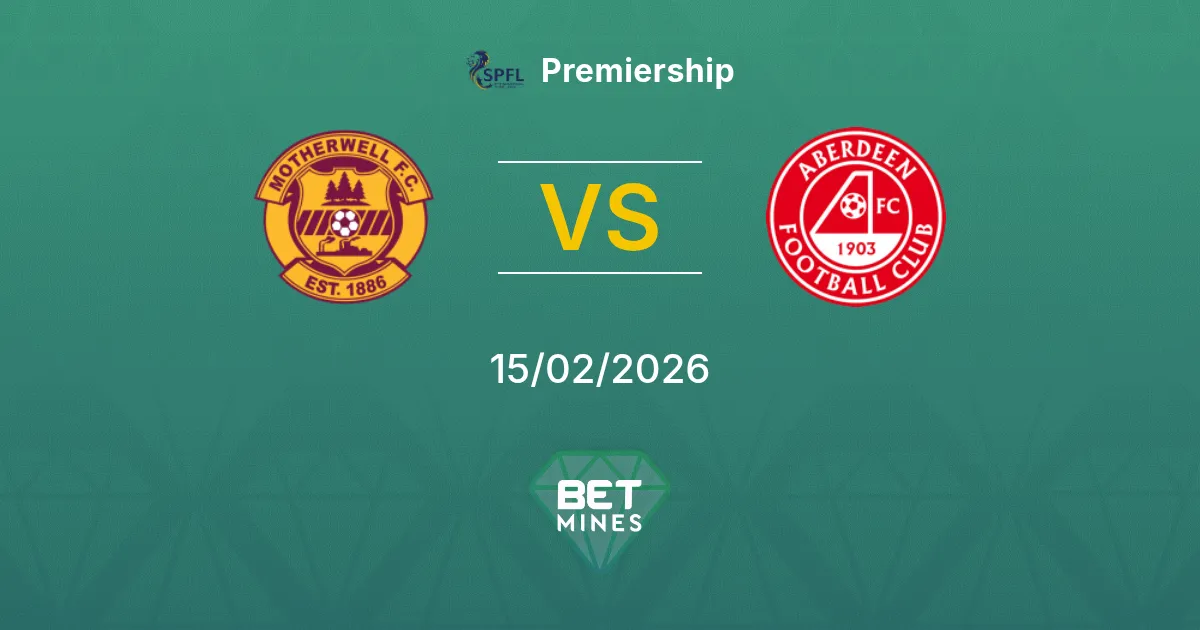 Motherwell x Aberdeen Palpite: Prévia e Análise da Partida | Premiership 15-02-2026