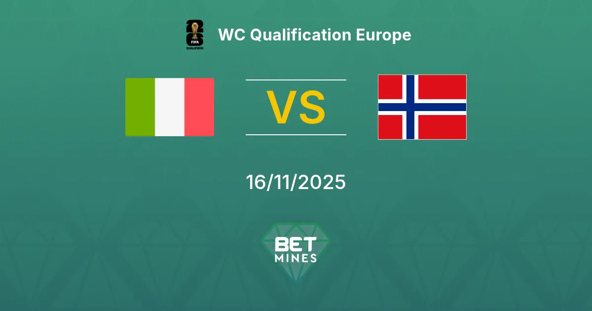 Italie vs Norvège Pronostic : Aperçu et Analyse du Match | Qualifications Mondial Europe 16-11-2025