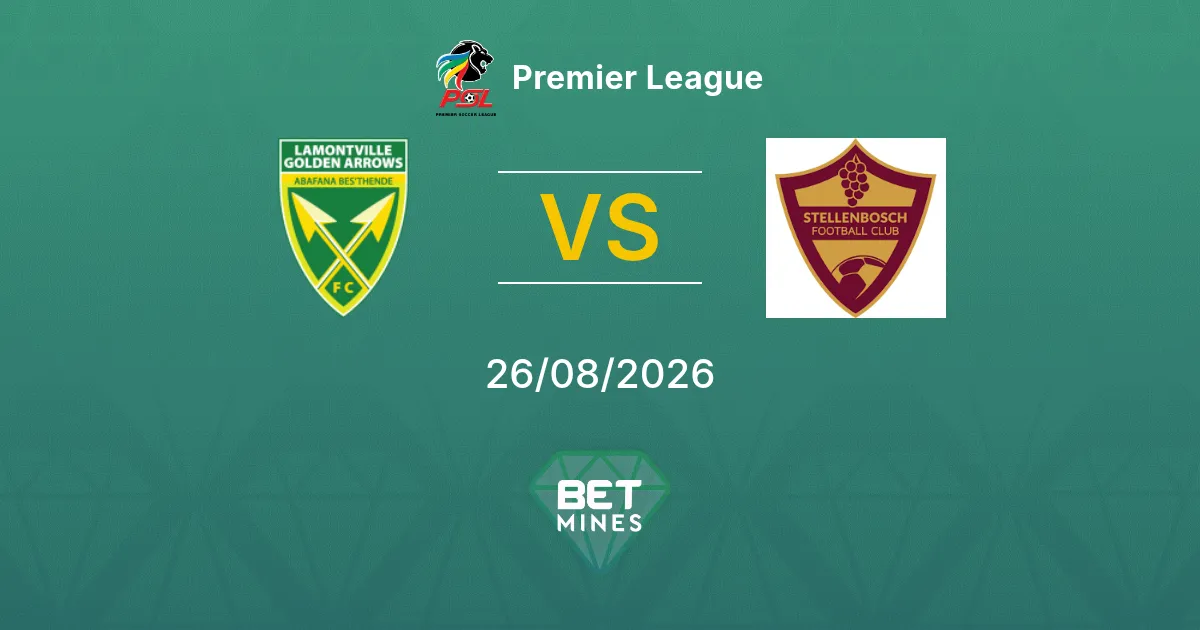 Pronostico Golden Arrows vs Stellenbosch: Anteprima e Analisi della Partita | Premier League 26-08-2026