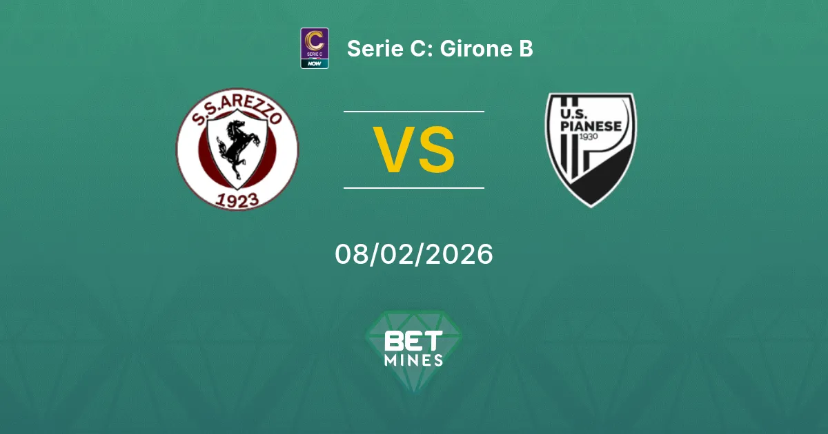 Arezzo vs Pianese Prediction: Match Preview and Analysis | Serie C: Girone B 08-02-2026