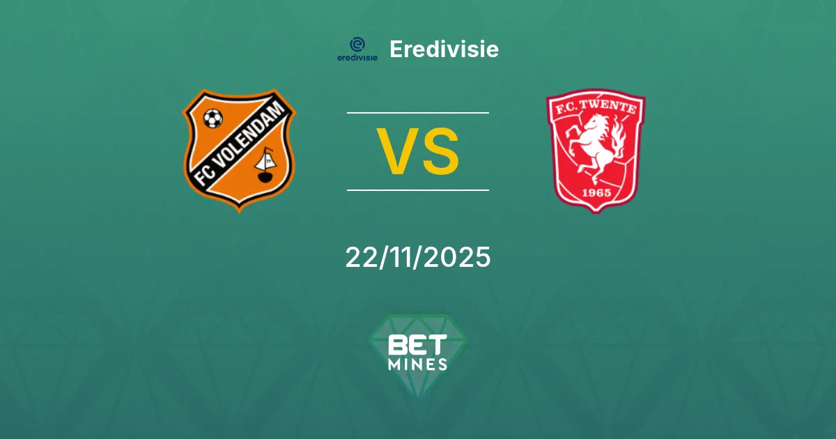 FC Volendam vs FC Twente Prediction: Match Preview and Analysis | Eredivisie 22-11-2025