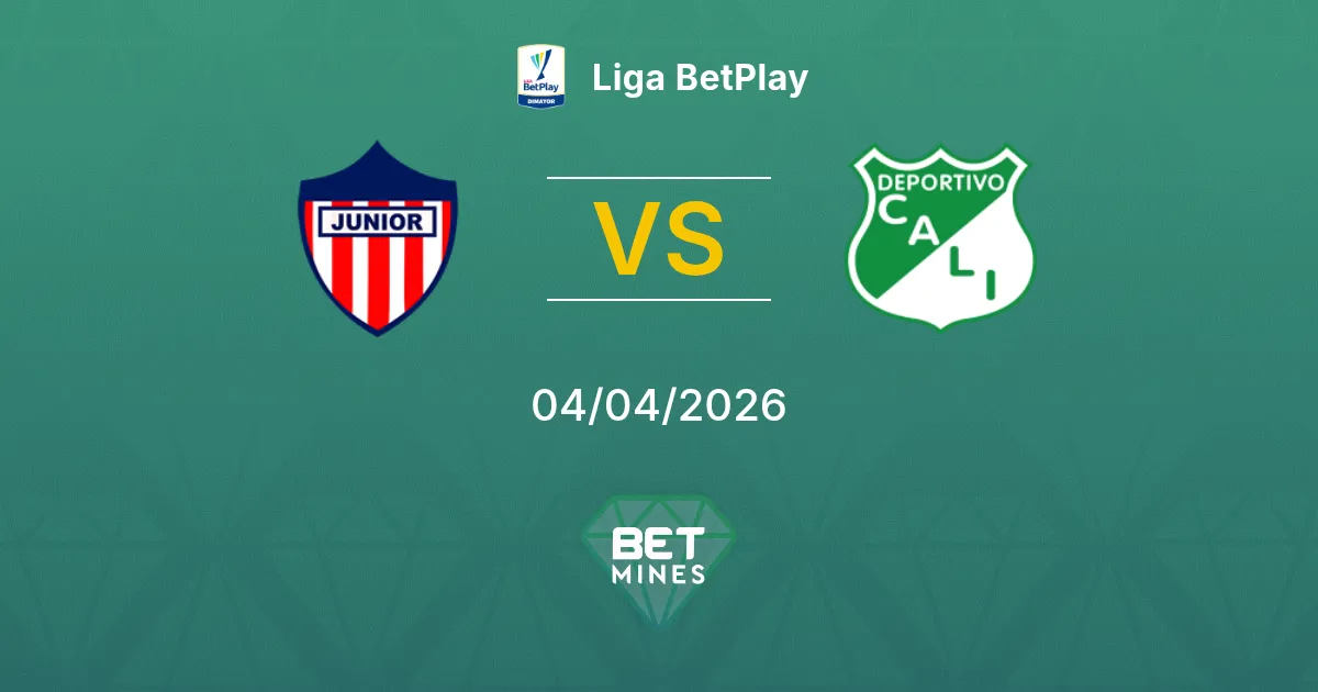 Junior FC vs Deportivo Cali Pronóstico: Previa y Análisis del Partido | Liga BetPlay 04-04-2026