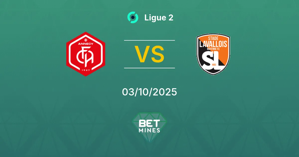 Annecy vs Laval Pronóstico: Previa y Análisis del Partido | Ligue 2 03-10-2025