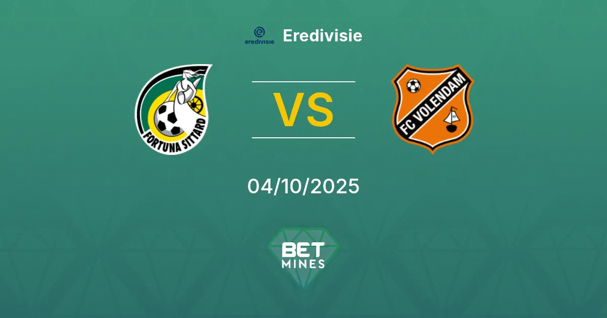Fortuna Sittard vs FC Volendam Pronostico: Anteprima e Analisi della Partita | Eredivisie 04-10-2025