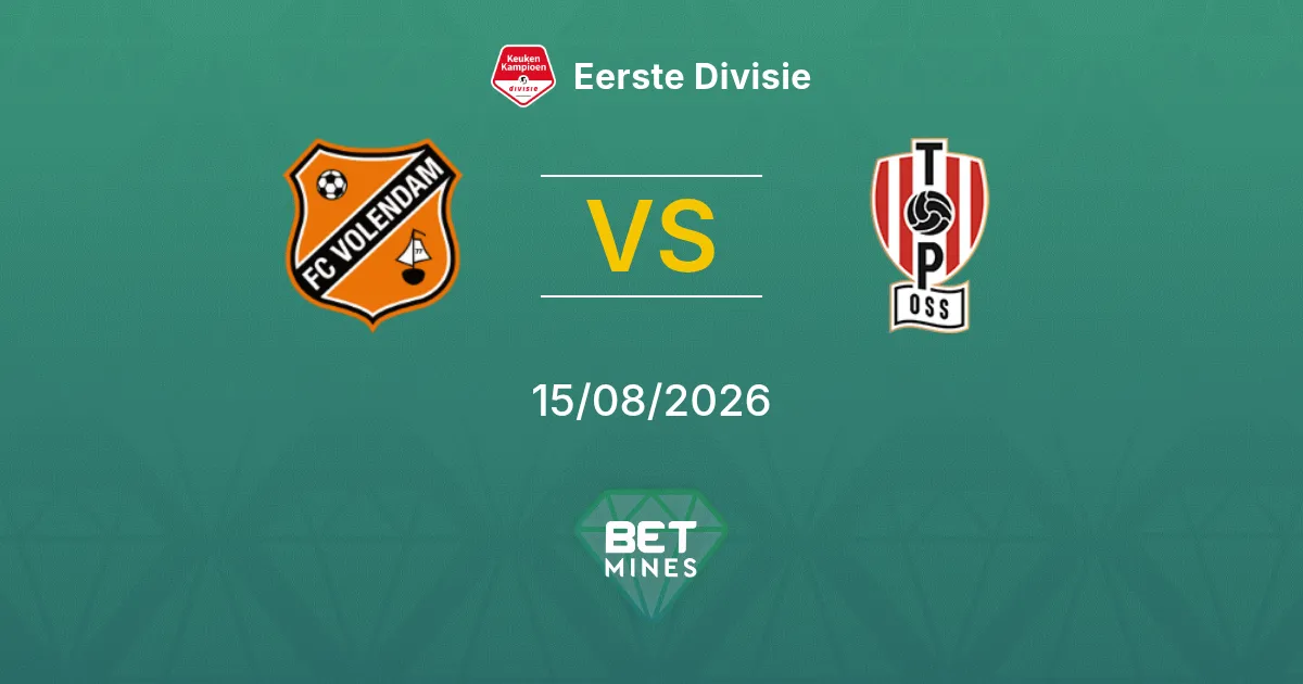 FC Volendam vs TOP Oss Pronostico: Anteprima e Analisi della Partita | Eerste Divisie 15-08-2026