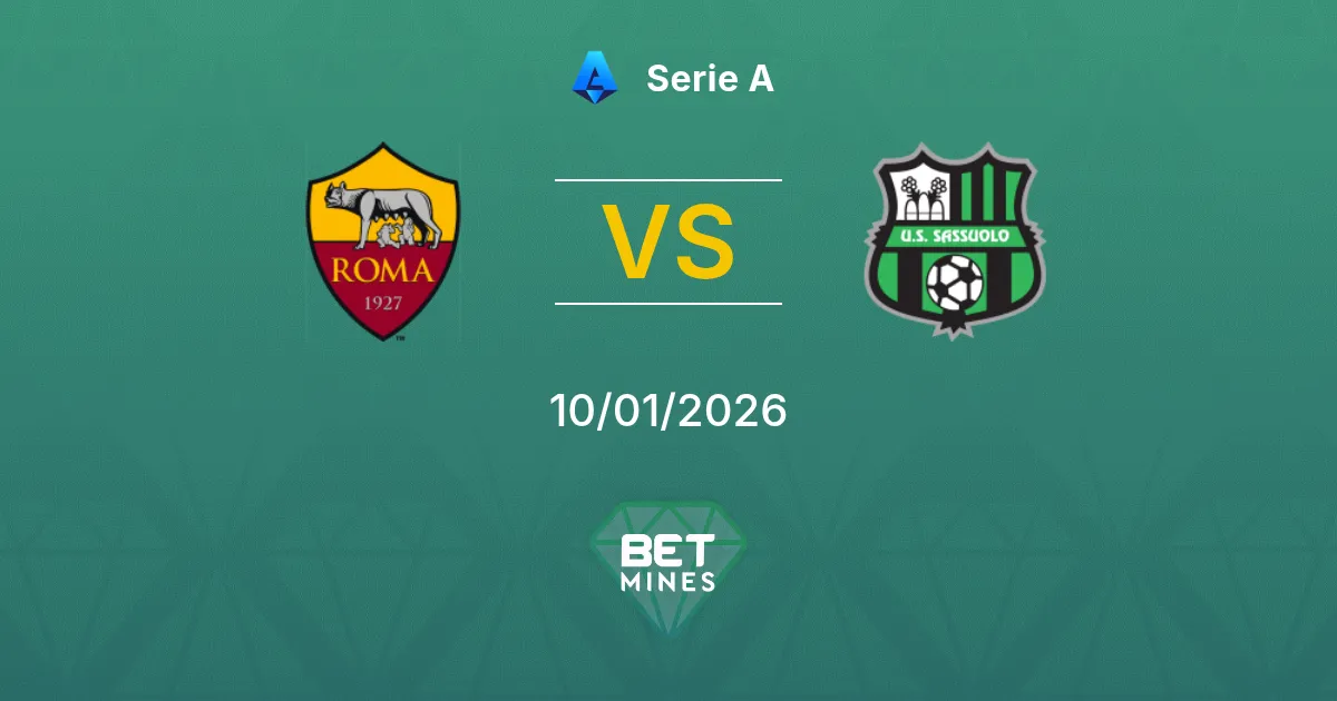Roma vs Sassuolo Pronostico: Anteprima e Analisi della Partita | Serie A 10-01-2026