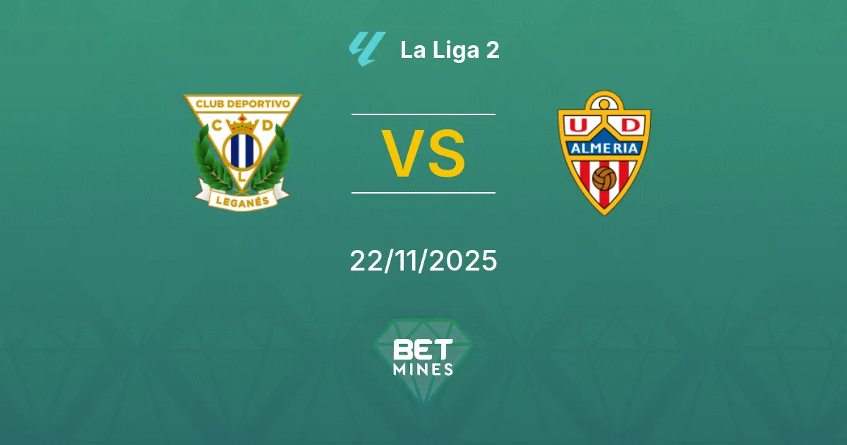 Leganés vs Almería Prediction: Match Preview and Analysis | La Liga 2 22-11-2025