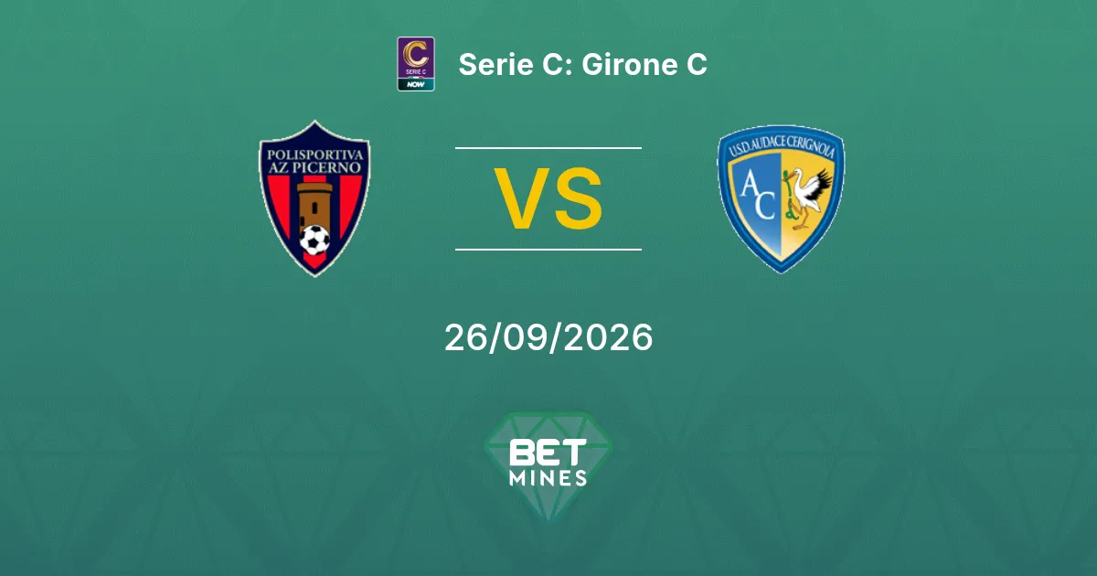 Pronostico Picerno vs Audace Cerignola: Anteprima e Analisi della Partita | Serie C: Girone C 26-09-2026