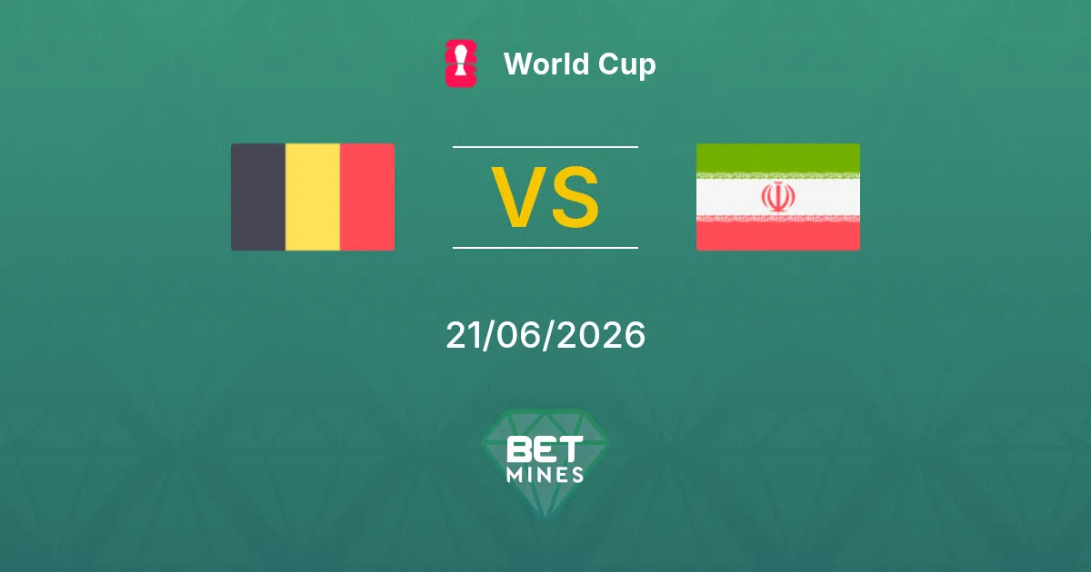 Bélgica vs Irán Pronóstico: Previa y Análisis del Partido | Mundial 21-06-2026
