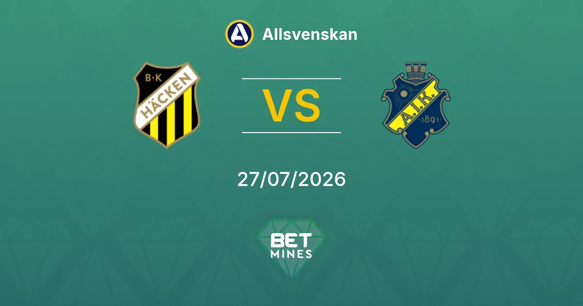 Häcken vs AIK Prediction: Match Preview and Analysis | Allsvenskan 27-07-2026