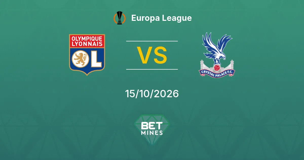 Olympique Lyonnais x Crystal Palace Palpite: prévia e análise da partida | Liga Europa 15-10-2026