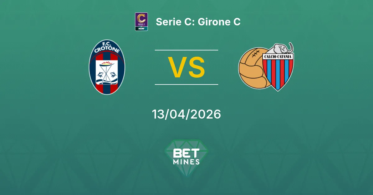 Crotone vs Catania Pronóstico: Previa y Análisis del Partido | Serie C: Grupo C 13-04-2026