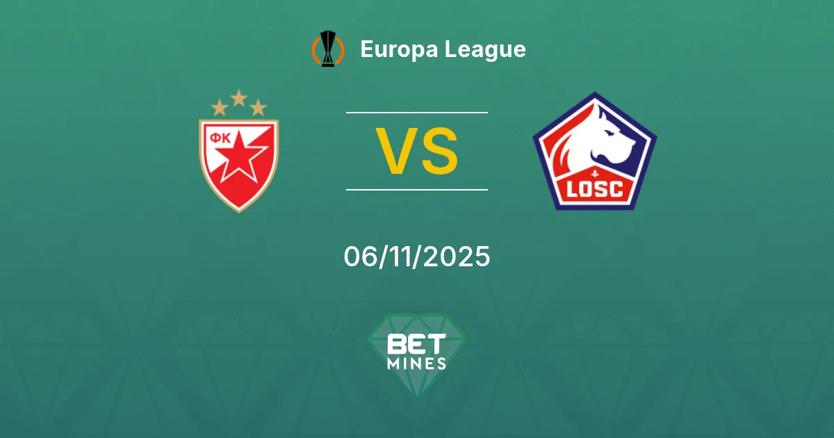 Crvena Zvezda vs LOSC Lille Prediction: Match Preview and Analysis | Europa League 06-11-2025