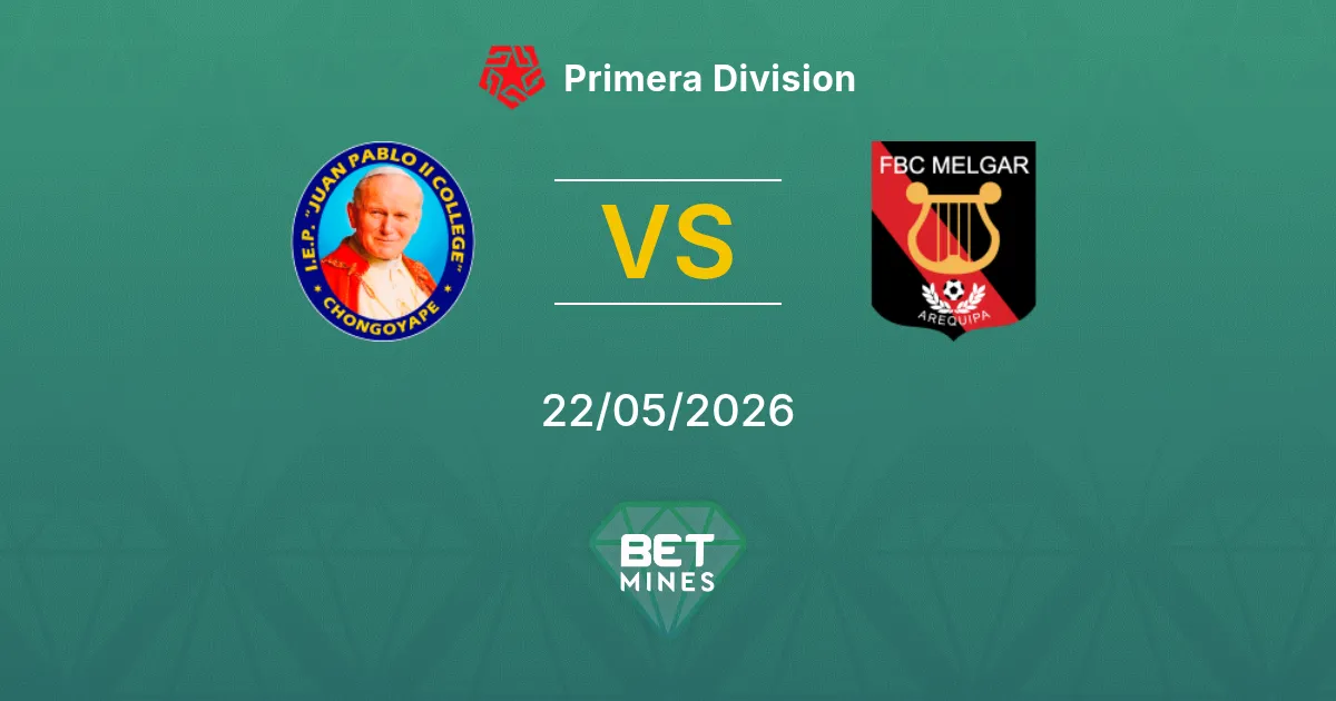 ADC Juan Pablo II x Melgar Palpite: Prévia e Análise da Partida | Primera Division 22-05-2026