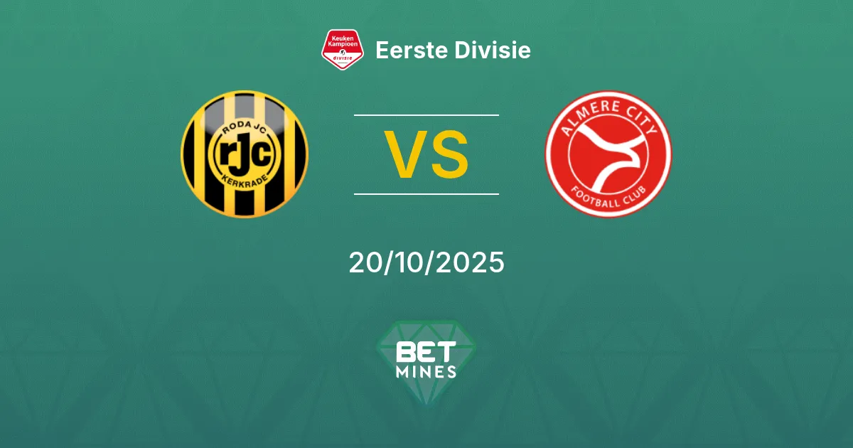 Roda JC Kerkrade vs Almere City Pronostico: Anteprima e Analisi della Partita | Eerste Divisie 20-10-2025