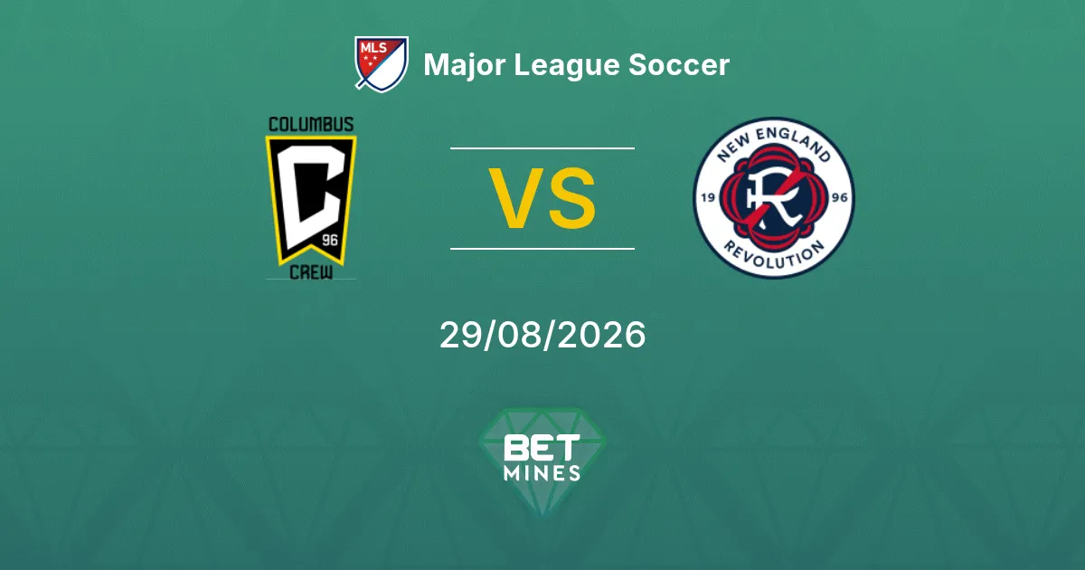 Palpite Columbus Crew x New England: Prévia e análise da partida | Major League Soccer 29-08-2026