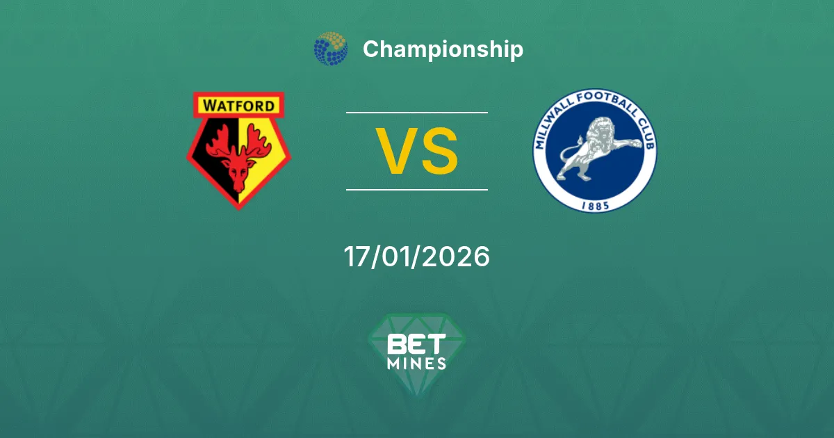Watford vs Millwall Pronostico: Anteprima e Analisi della Partita | Championship 17-01-2026