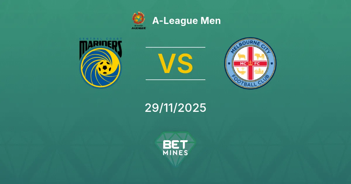 Central Coast Mariners vs Melbourne City Prediction: Match Preview and Analysis | A-League Men 29-11-2025