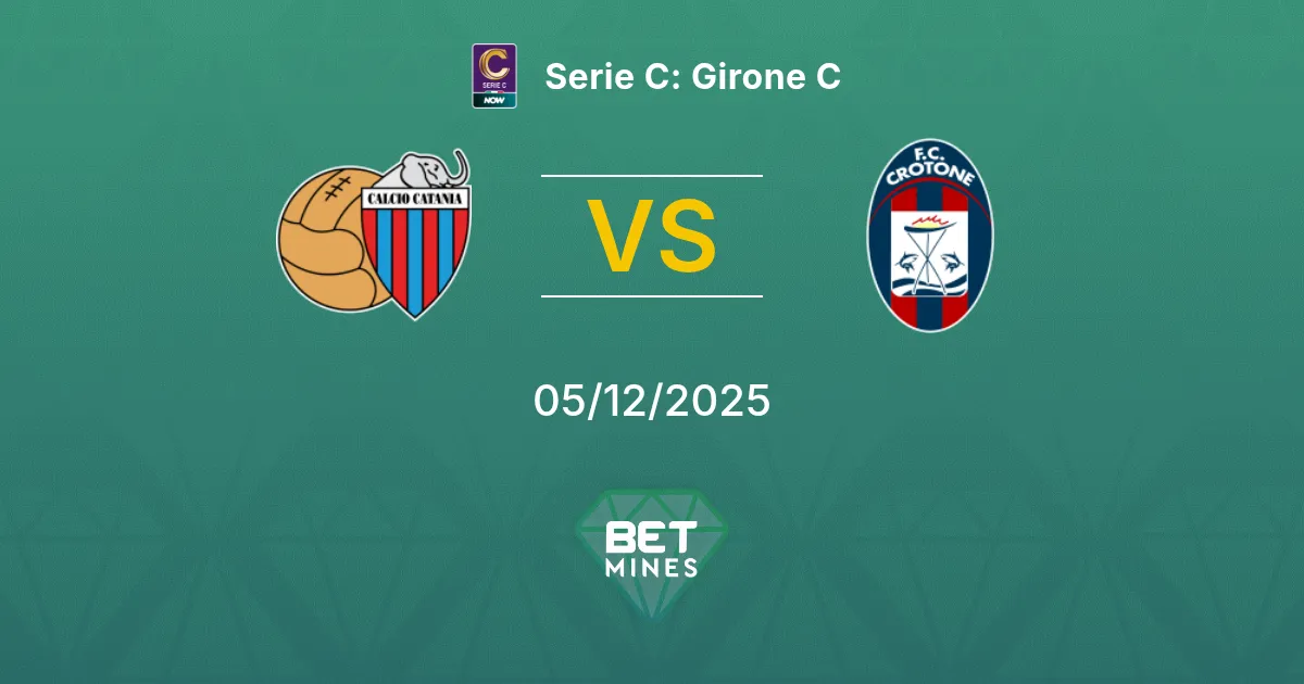 Catania vs Crotone Prediction: Match Preview and Analysis | Serie C: Girone C 05-12-2025