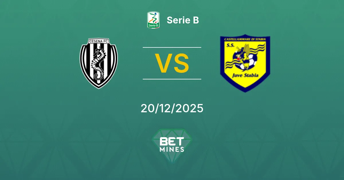 Cesena vs Juve Stabia Pronostico: Anteprima e Analisi della Partita | Serie B 20-12-2025
