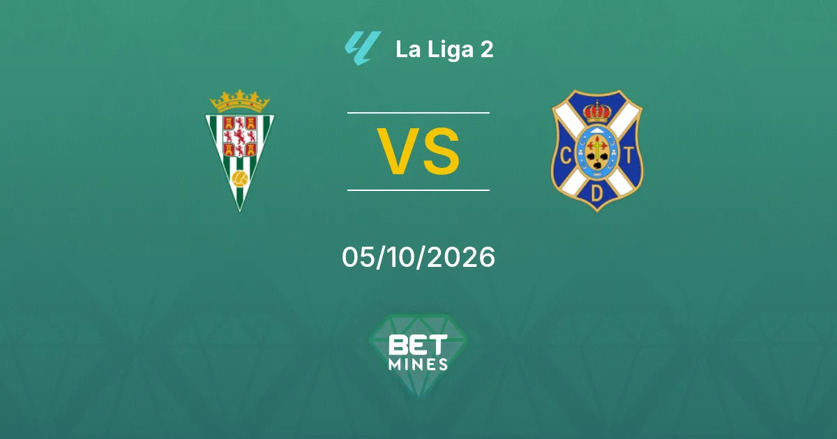 Córdoba vs Tenerife Prediction: Match Preview and Analysis | La Liga 2 05-10-2026