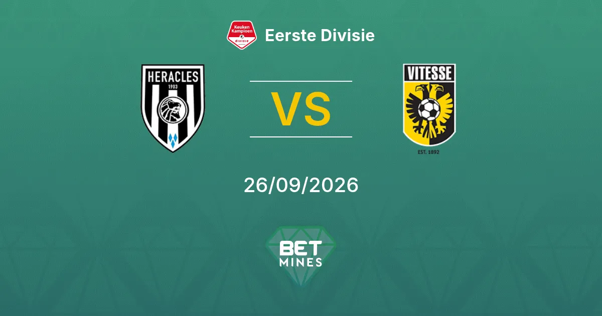 Pronostico Heracles Almelo vs Vitesse: Anteprima e Analisi della Partita | Eerste Divisie 26-09-2026