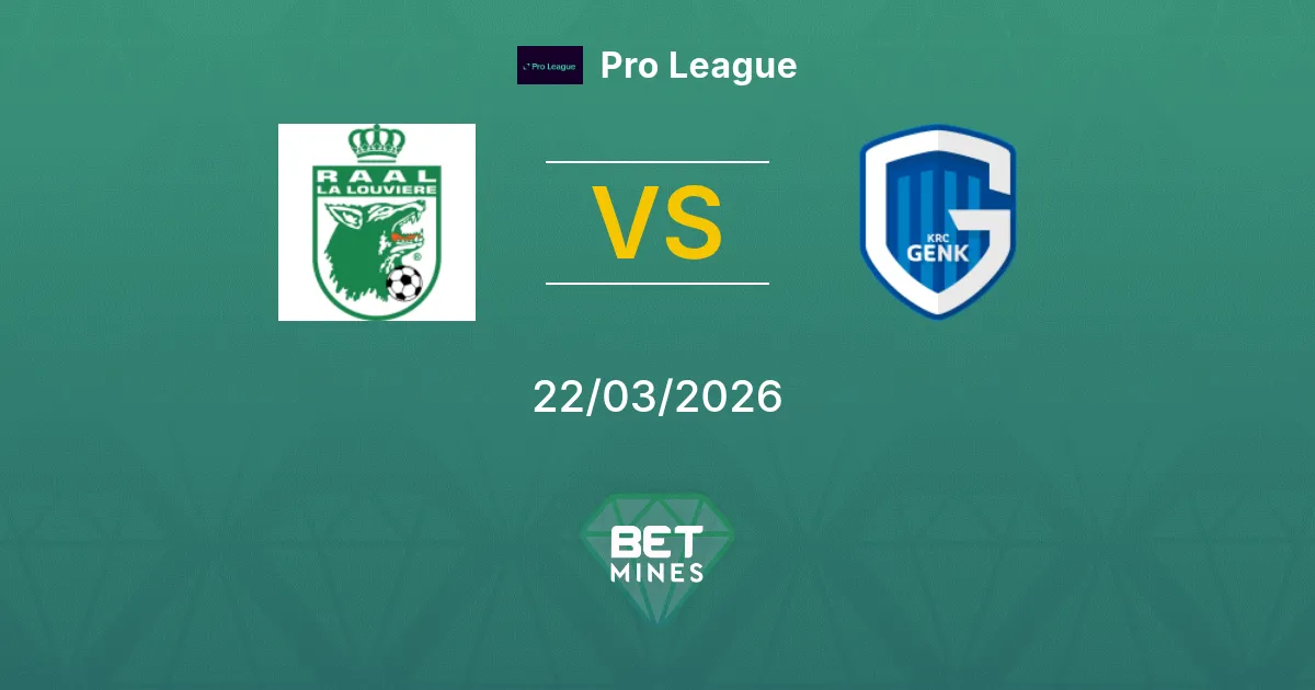 La Louvière vs Genk Pronostico: Anteprima e Analisi della Partita | Pro League 22-03-2026